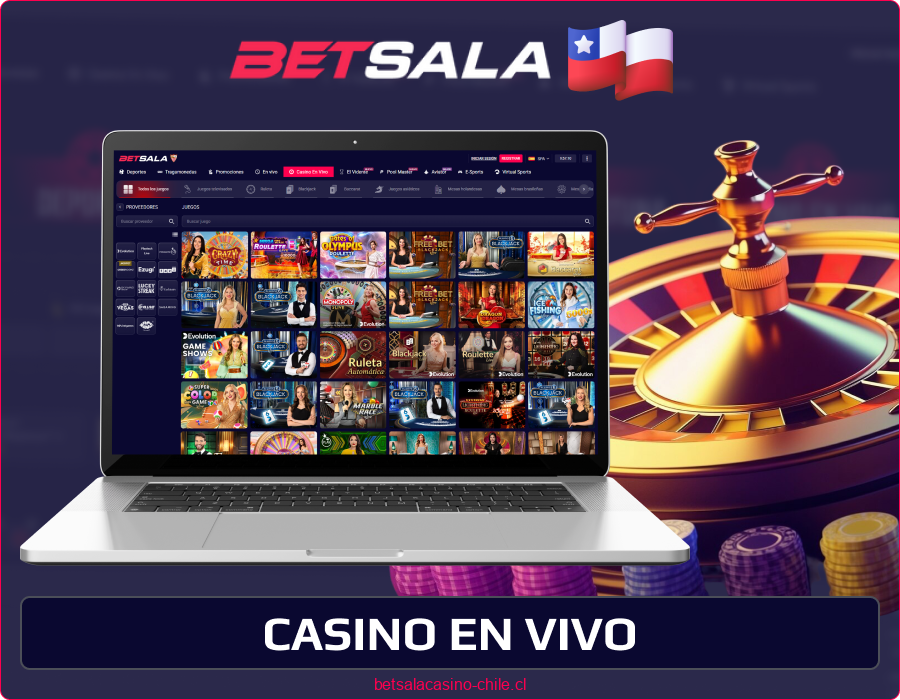 Jugar casino con crupier en Betsala Chile